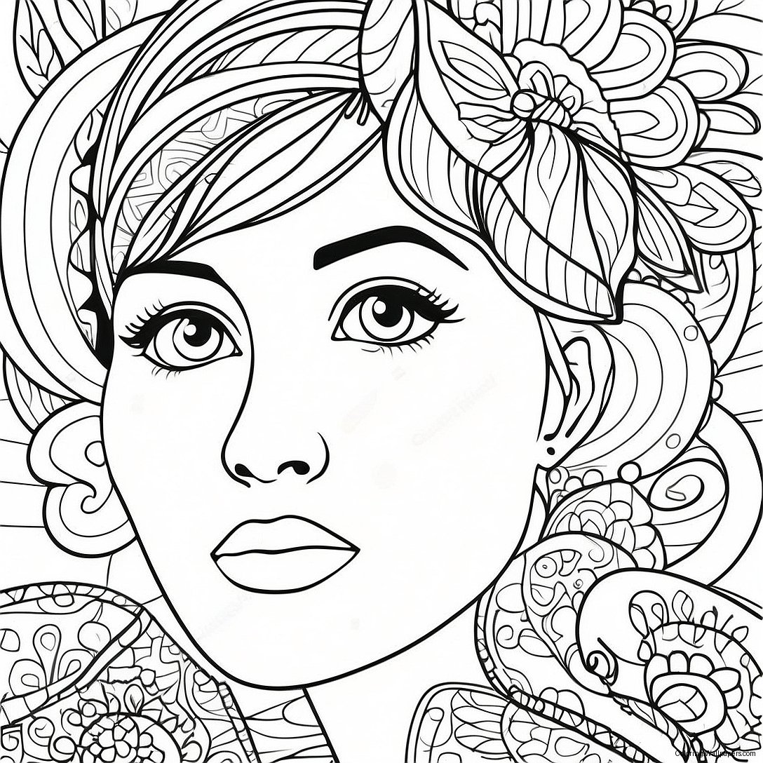 Realistic Face Coloring Page 48972