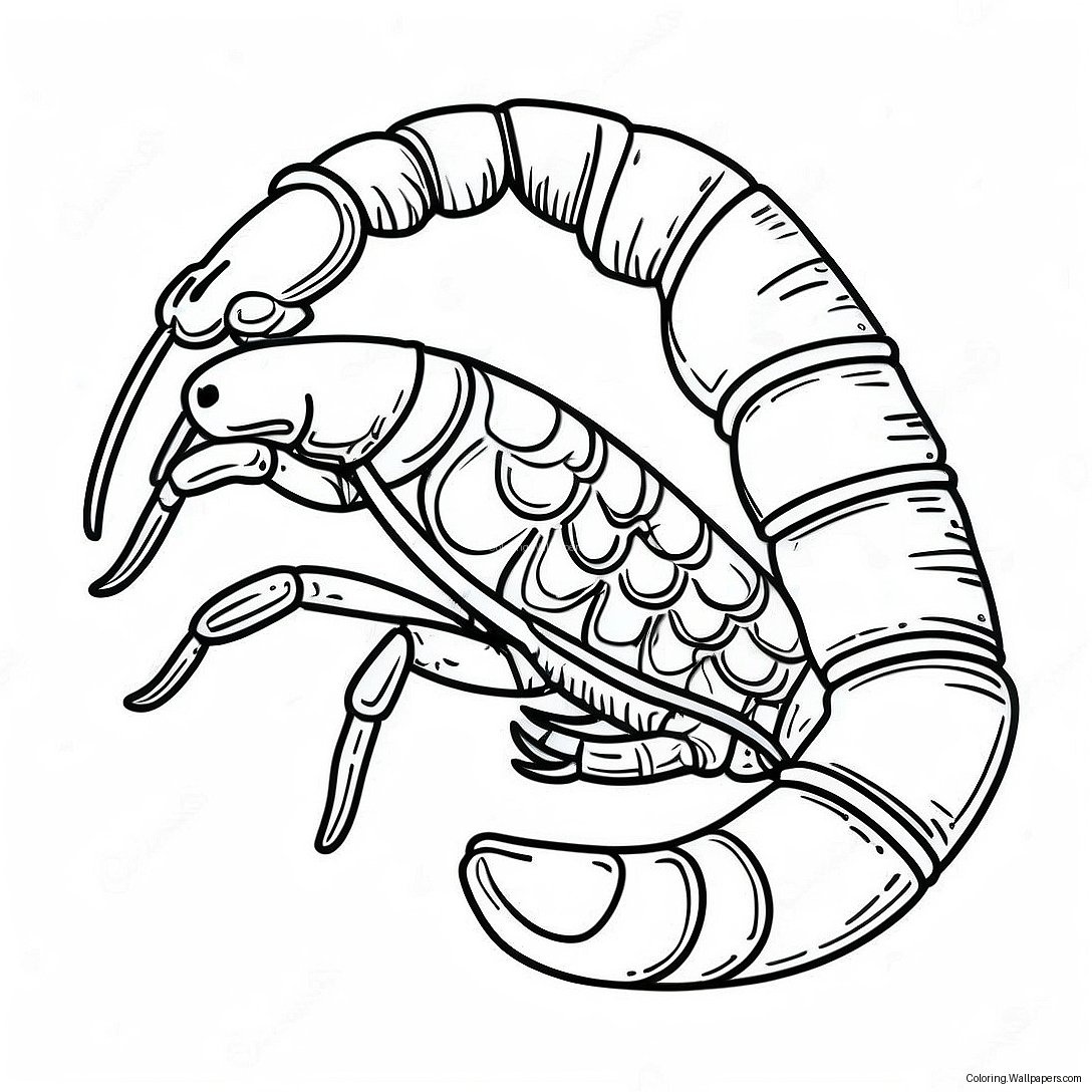 Realistic Scorpion Coloring Page 13066