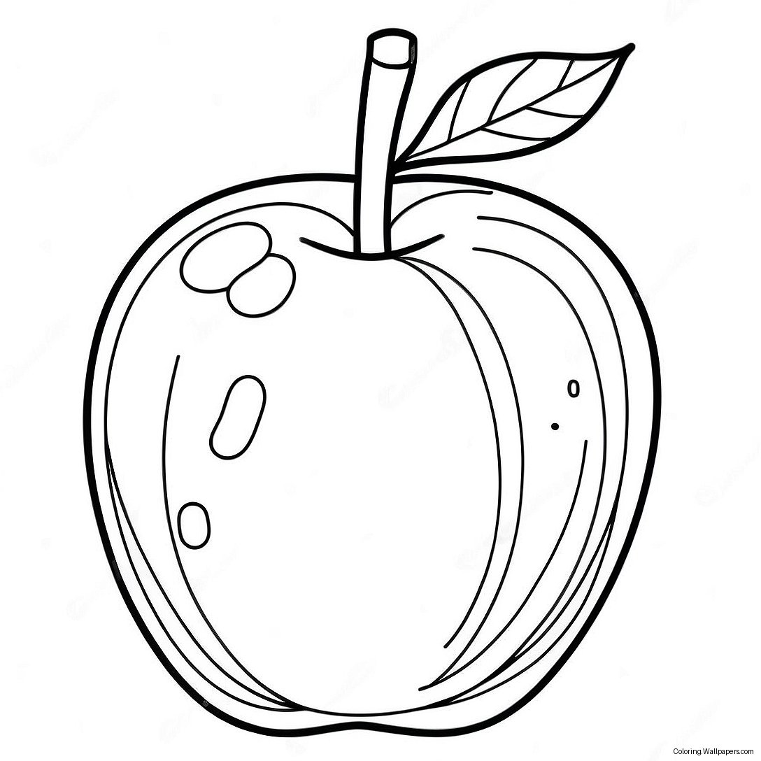 Red Apple Coloring Page 56126