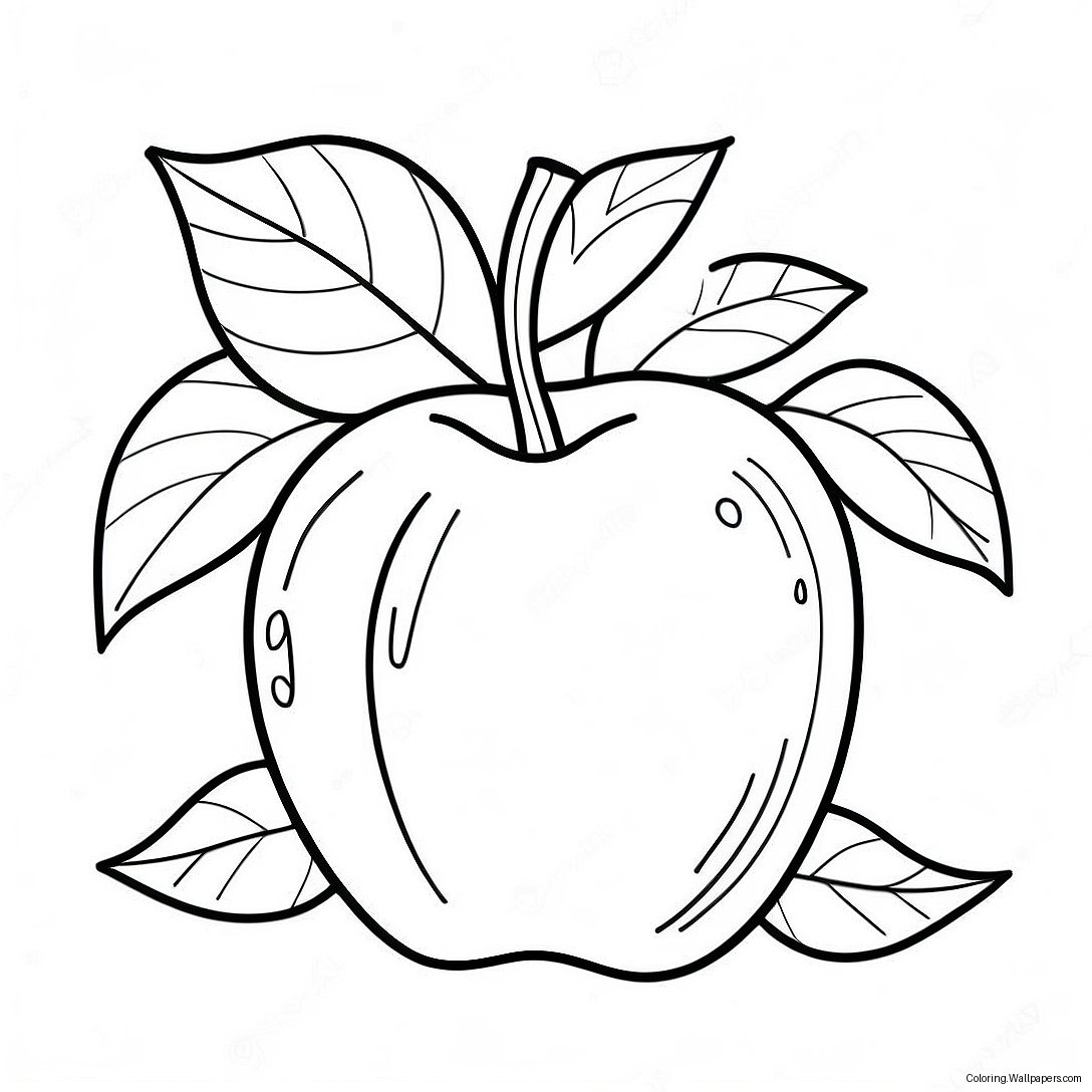 Red Apple Coloring Page 56127