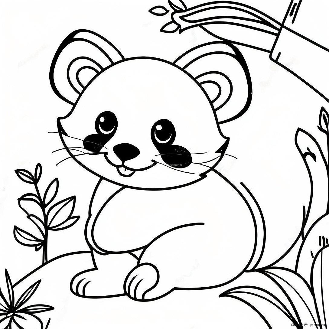 Red Panda Coloring Page 2935