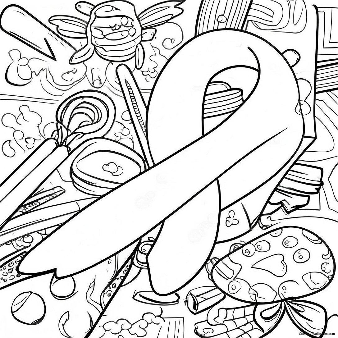 Red Ribbon Week Awareness Coloring Page 4677