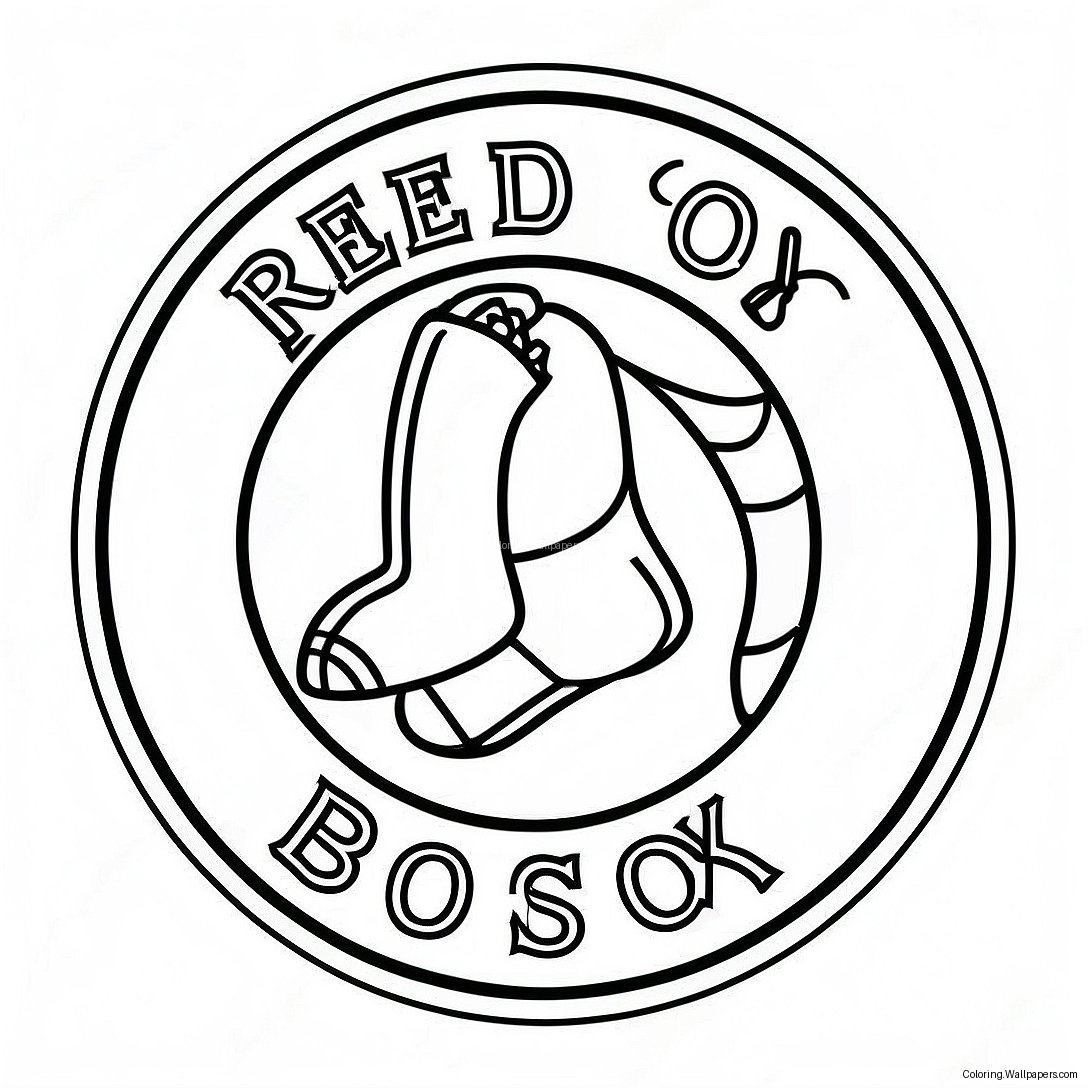 Red Sox Logo Ausmalbild 11857