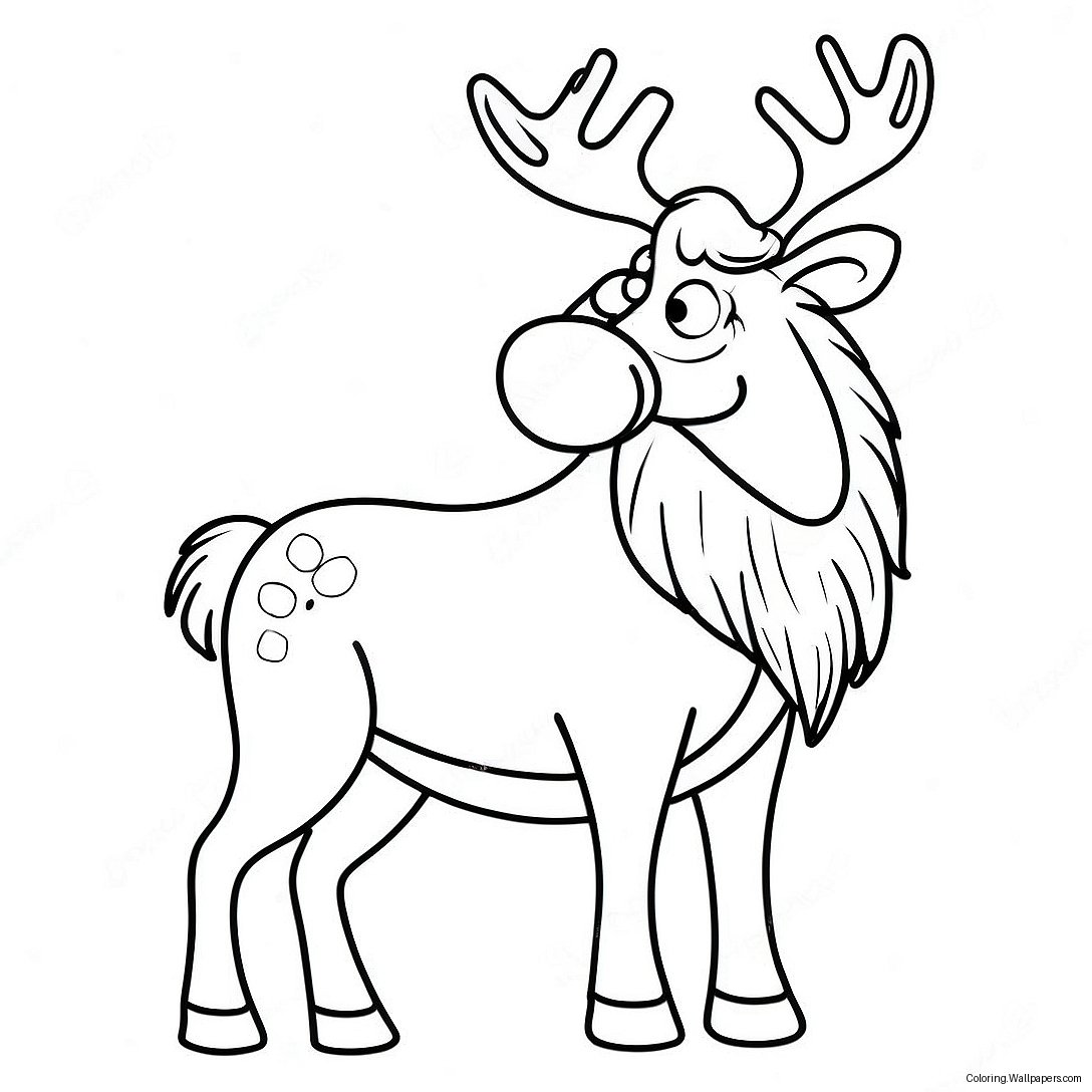 Reindeer Coloring Page 38646