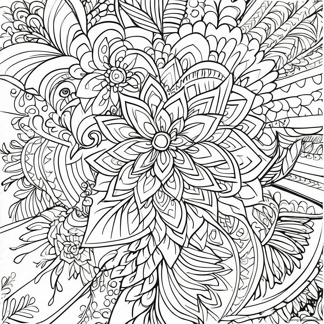 Rentouttava Mandala 420 Värittämissivu 53302