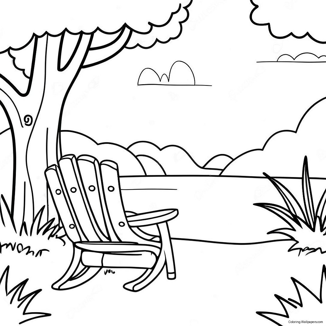 Relaxing Nature Scene Coloring Page 3730