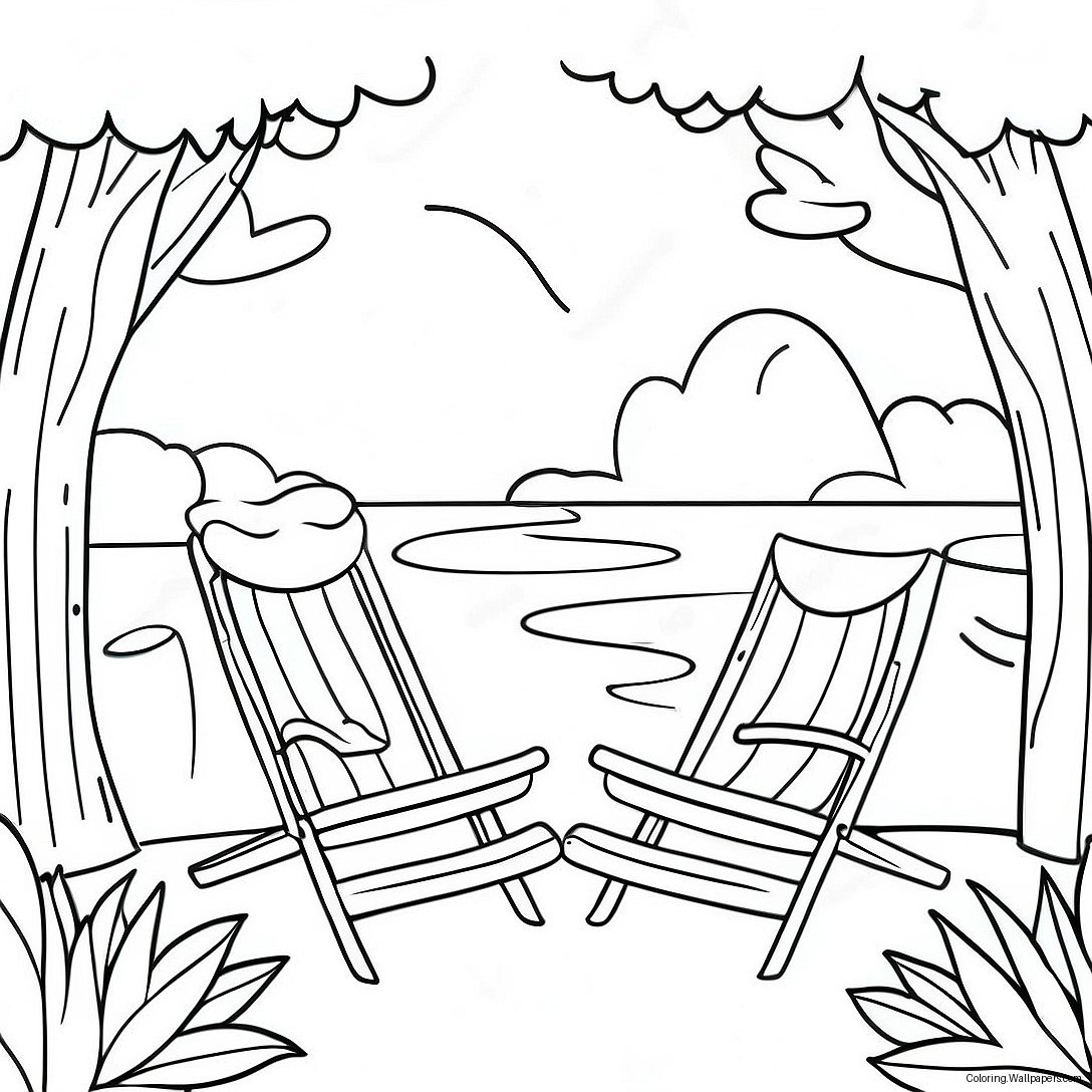 Relaxing Nature Wellness Coloring Page 13638