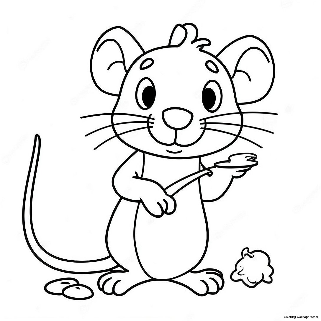 Remy The Rat Cooking Coloring Page 2518