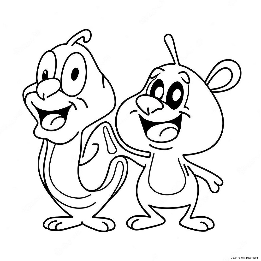 Ren And Stimpy Coloring Page 15222