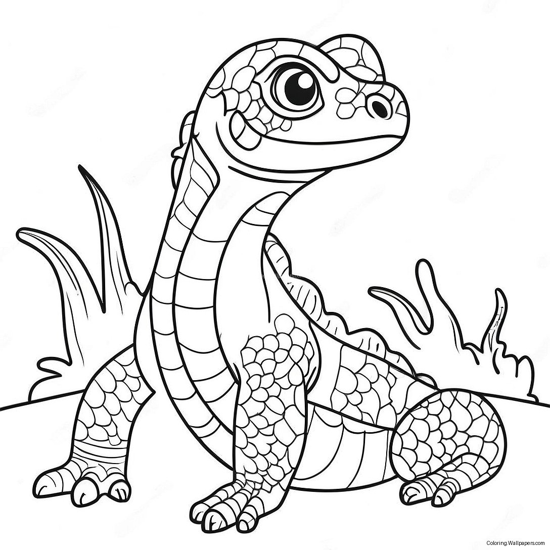 Reptile Coloring Page 13178