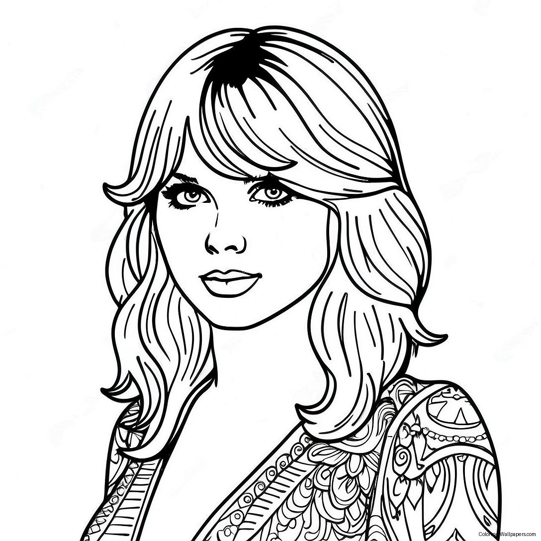 Reputation Taylor Swift Coloring Page 8226