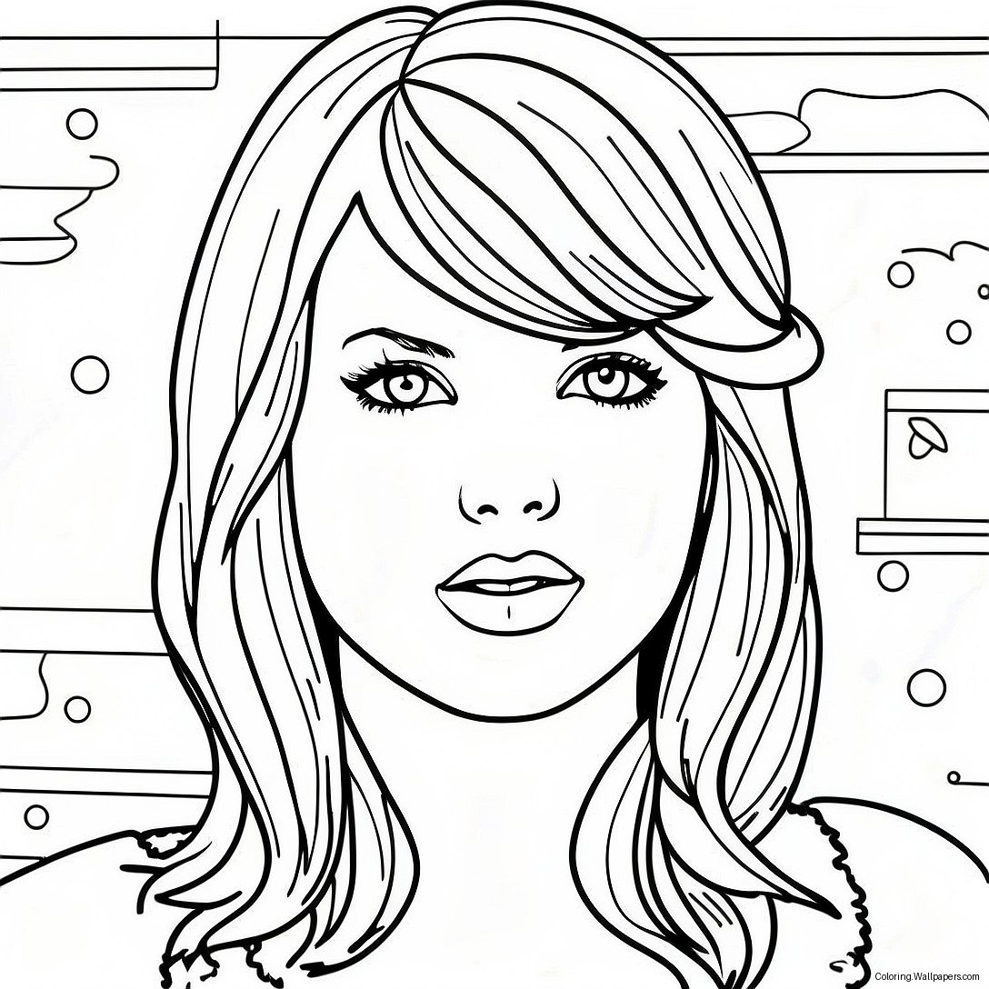 Reputation Taylor Swift Coloring Page 8227