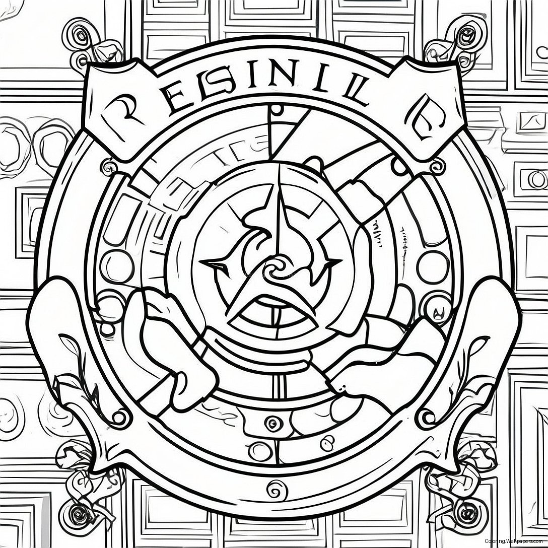 Resident Evil Logo Coloring Page 16874