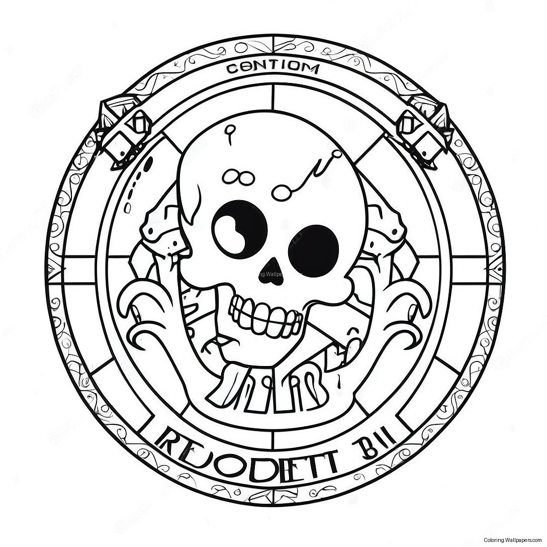 Resident Evil Logo Coloring Page 16875