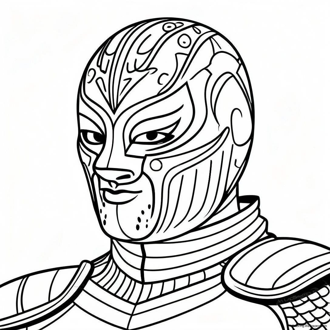 Rey Mysterio Maske Farvelægningsside 13229