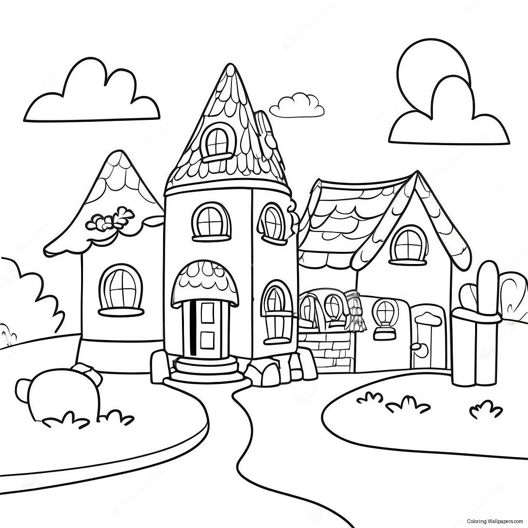 Rhyme Time Town Coloring Page 54044