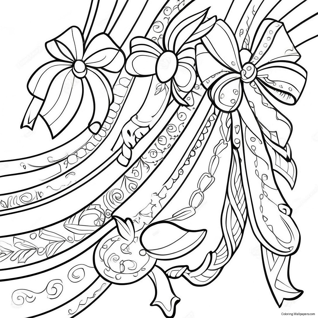 Ribbons Coloring Page 41906