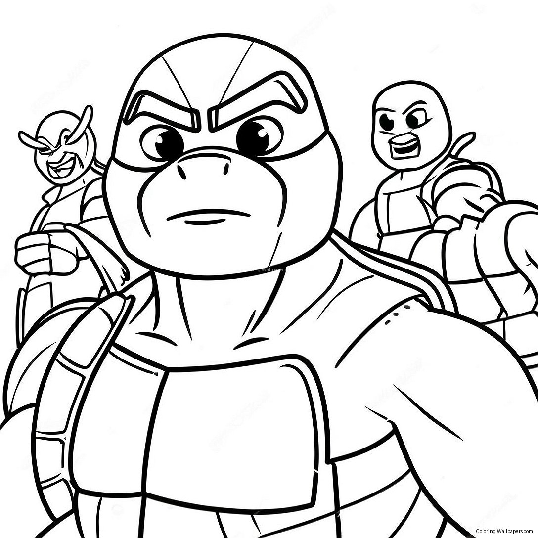 Rise Of The Tmnt Coloring Page 21610