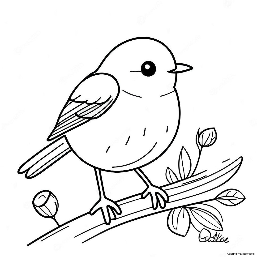 Robin Coloring Page 12785