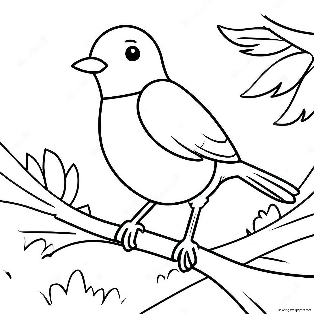 Robin Coloring Page 12788