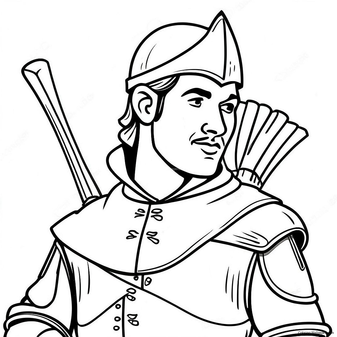 Robin Hood Coloring Page 24143