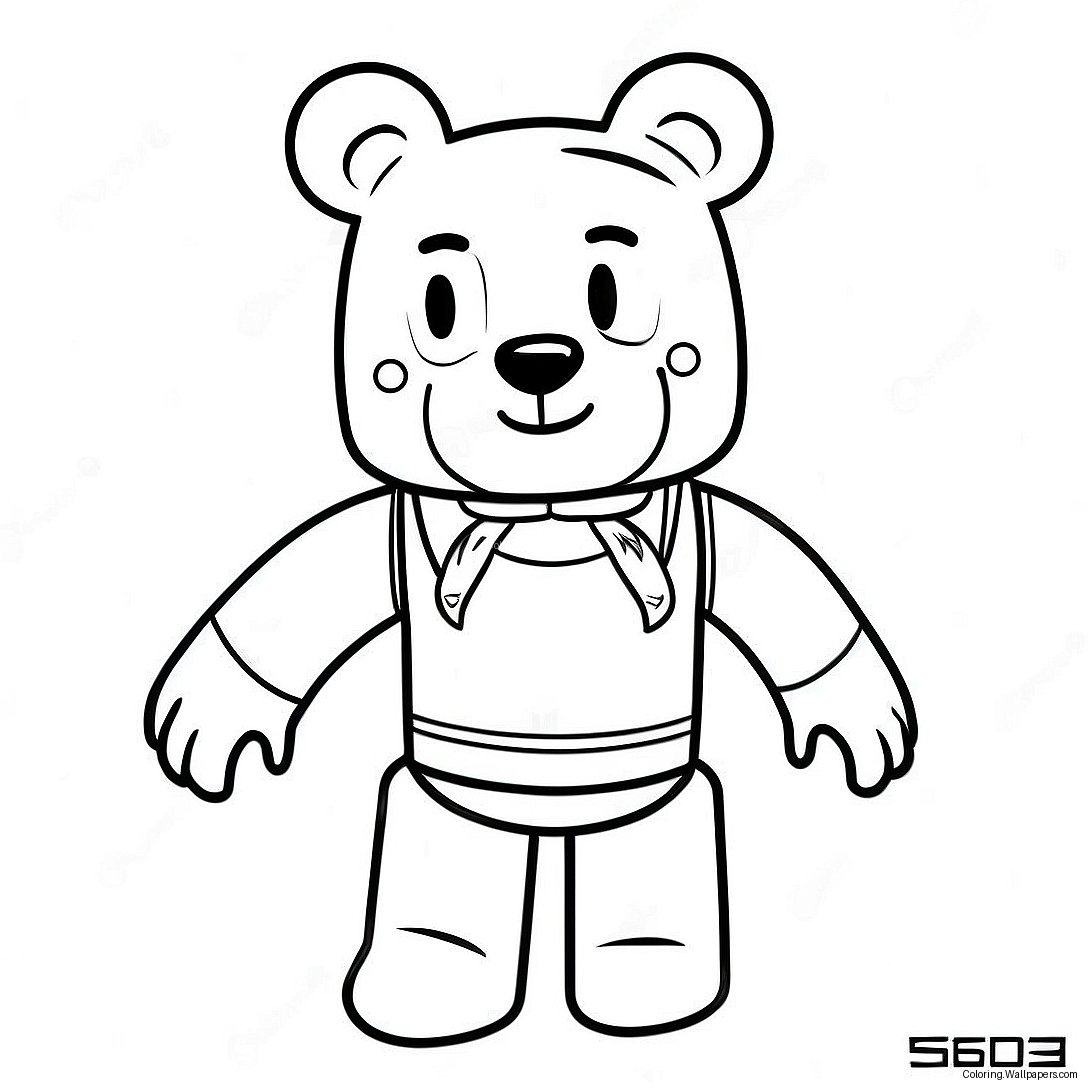 Roblox Bear Coloring Page 44998