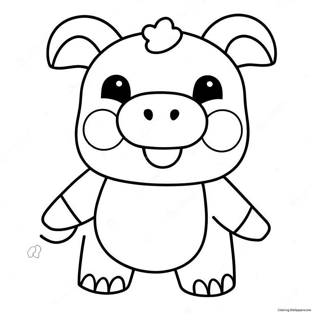 หน้าระบายสี Roblox Piggy 25353