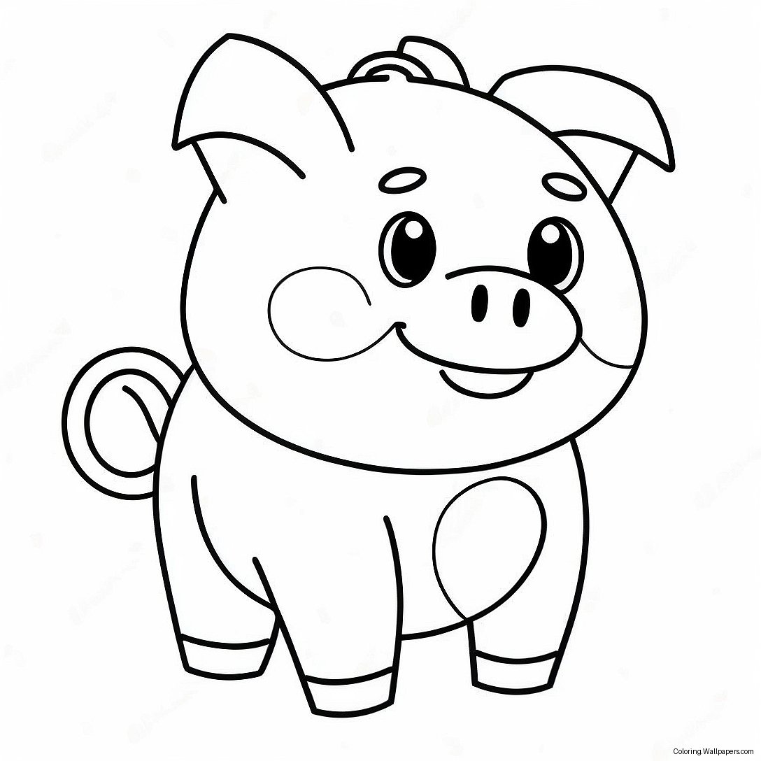 หน้าระบายสี Roblox Piggy 25354