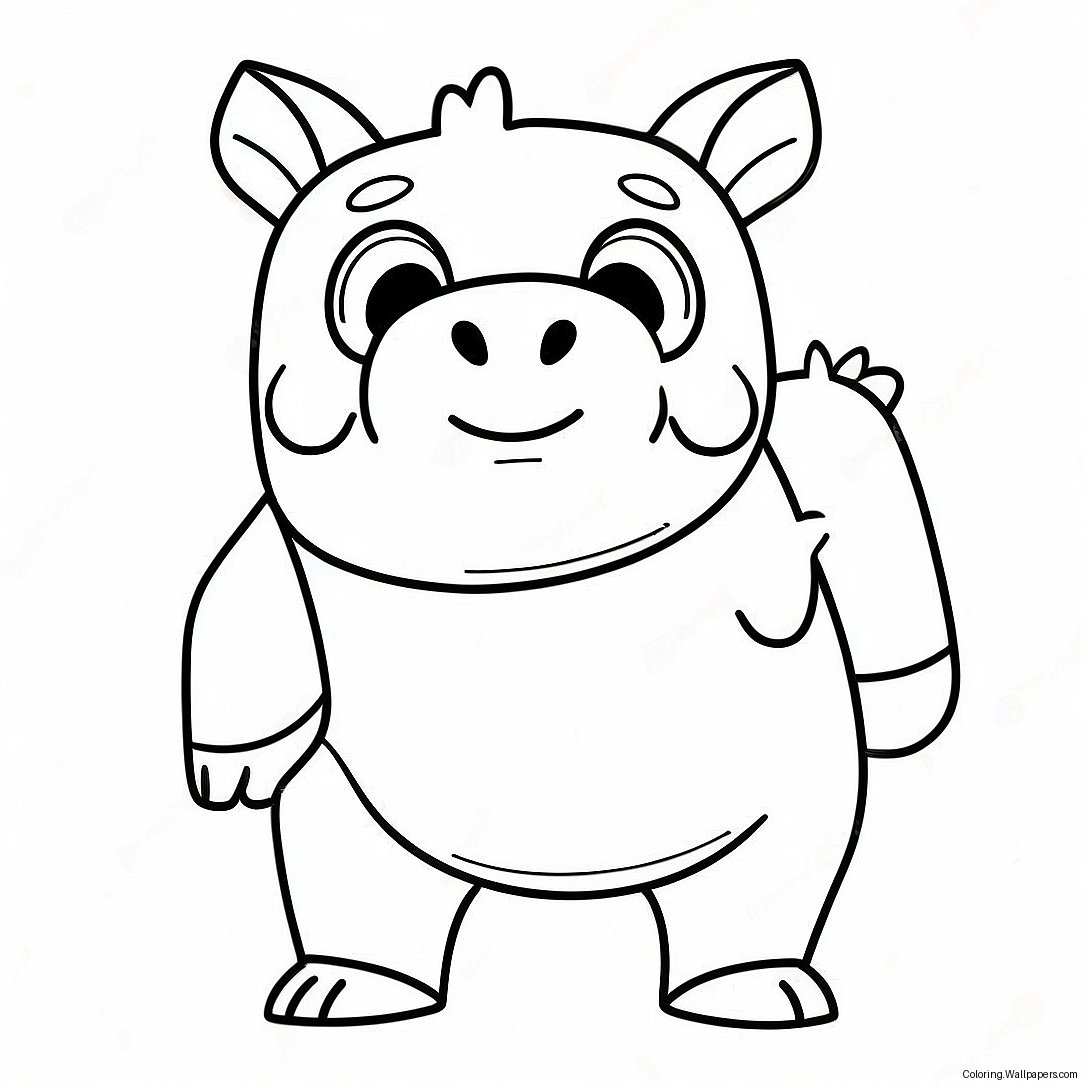 Page À Colorier De Roblox Piggy 25355