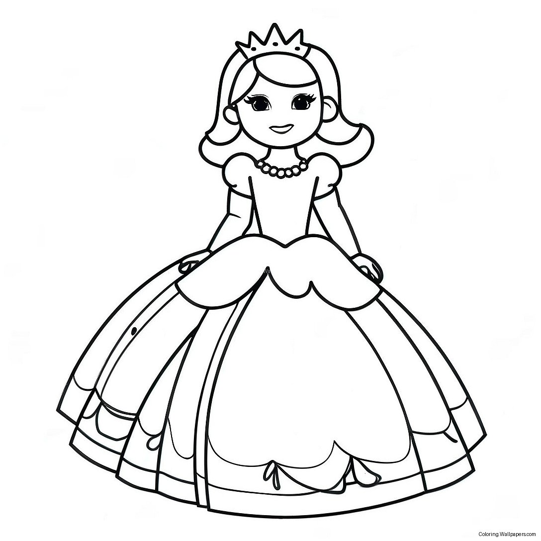 Page À Colorier De Princesse Roblox 43101