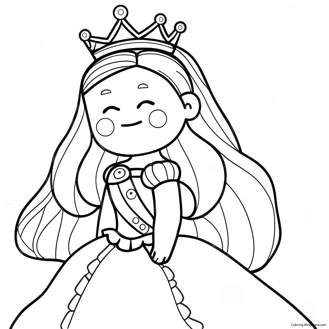 Página Para Colorear De Princesa De Roblox 43103