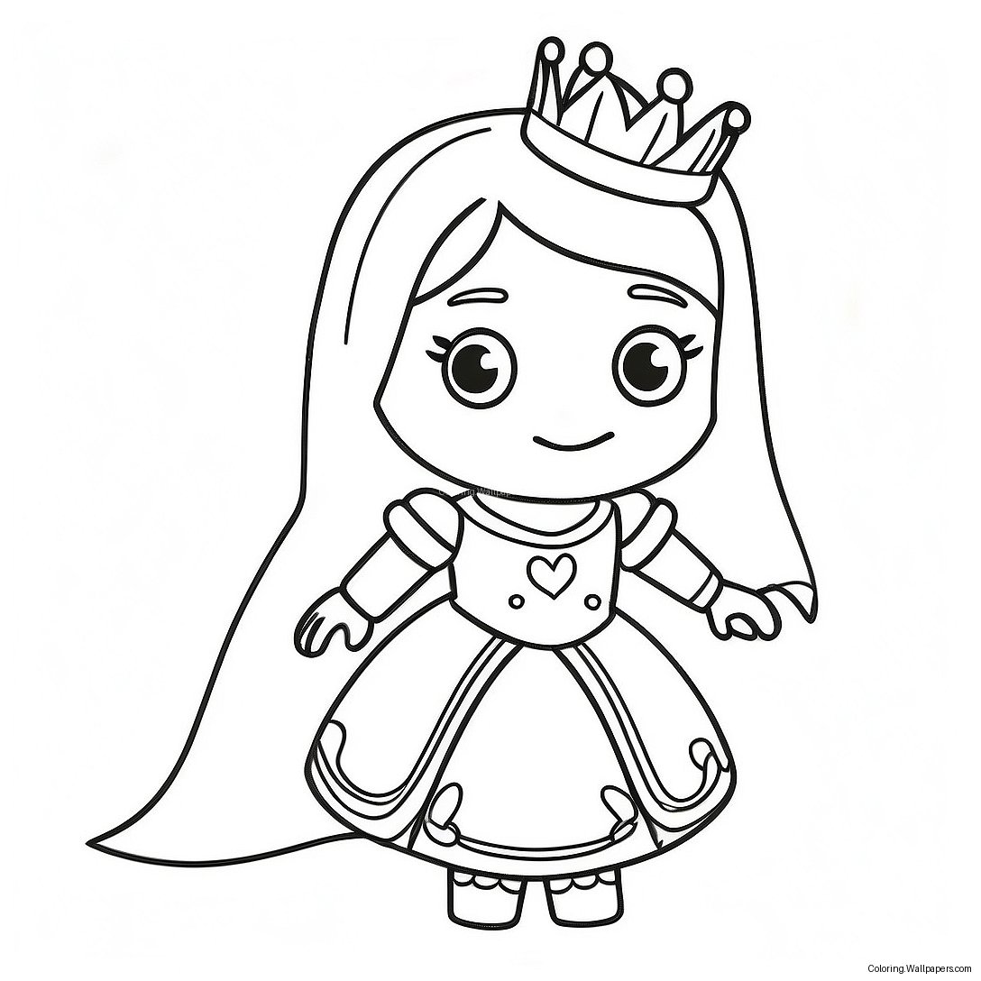 Página Para Colorear De Princesa De Roblox 43104