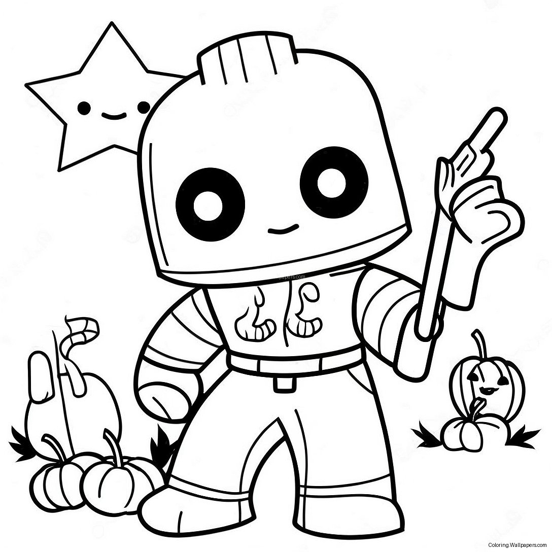 Roblox Spooky Characters Coloring Page 43913