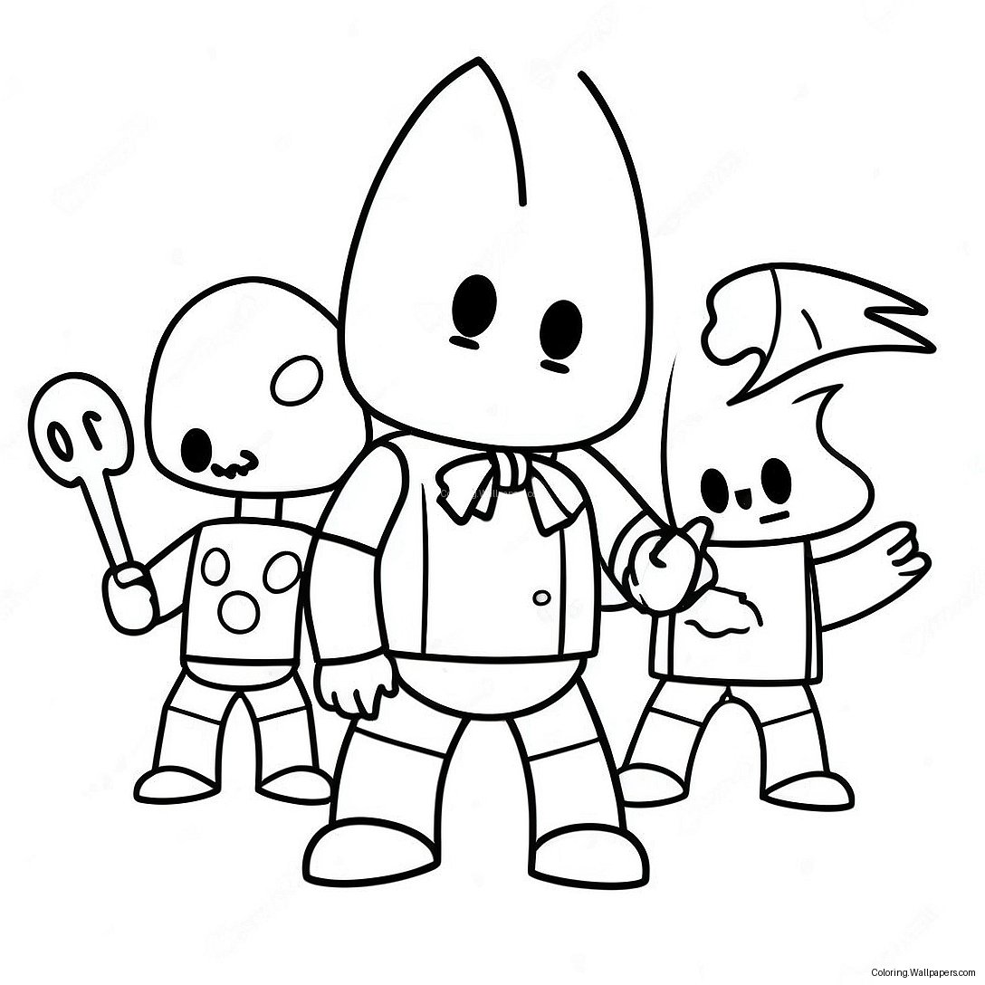 Roblox Spooky Characters Coloring Page 43916