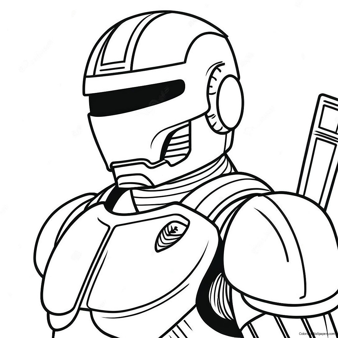 Robocop Coloring Page 54479