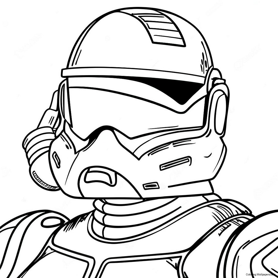 Robocop In Action Coloring Page 54484