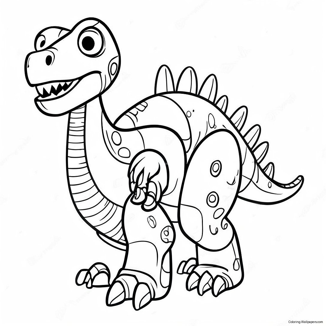 Robot Dinosaur Coloring Page 49782