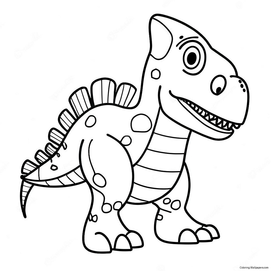 Robot Dinosaur Coloring Page 49783