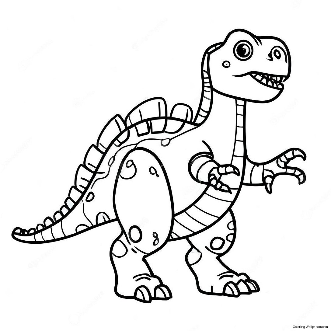 Robot Dinosaur Coloring Page 49784