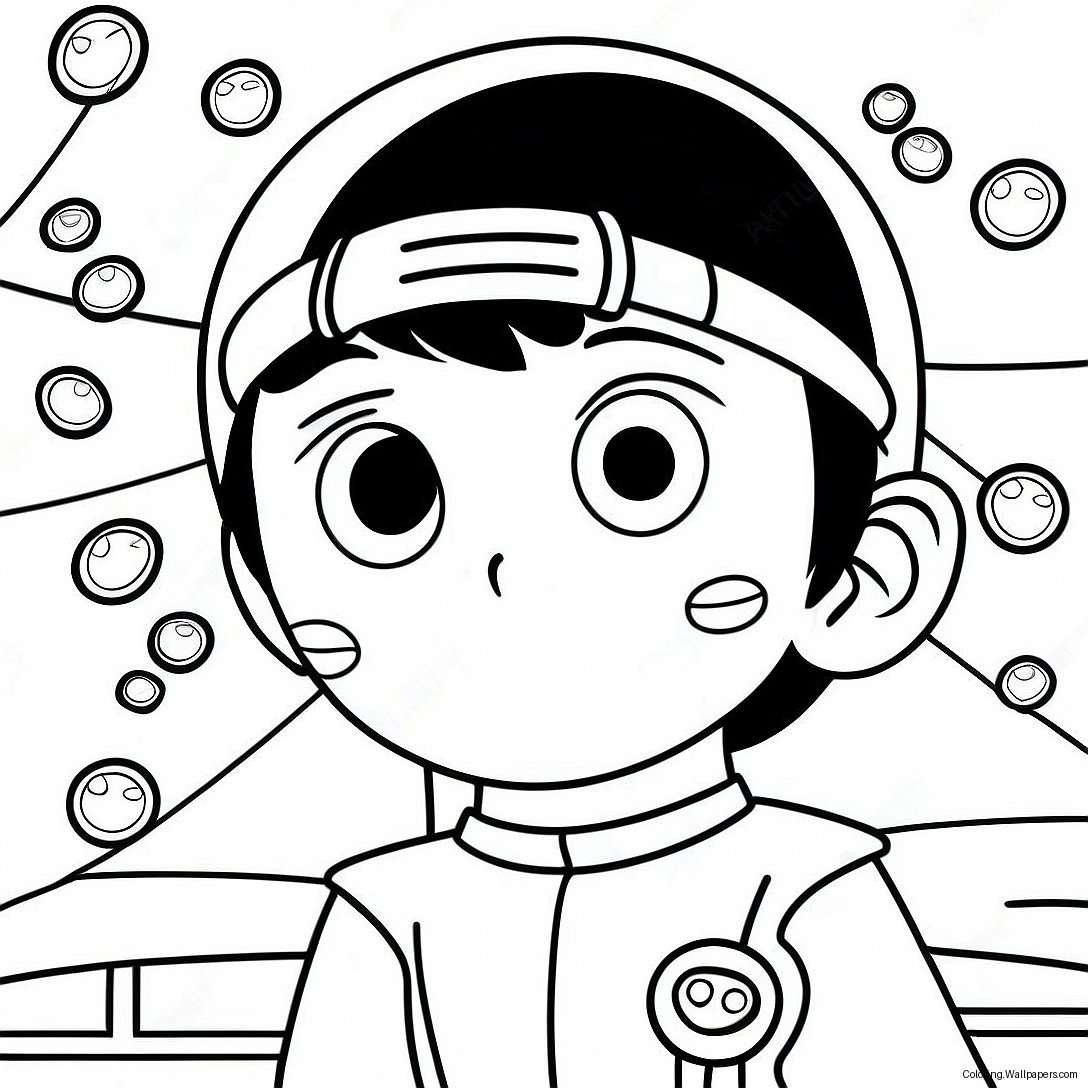 Pagina Da Colorare Di Rock Lee Con La Fascia Da Ninja 42200