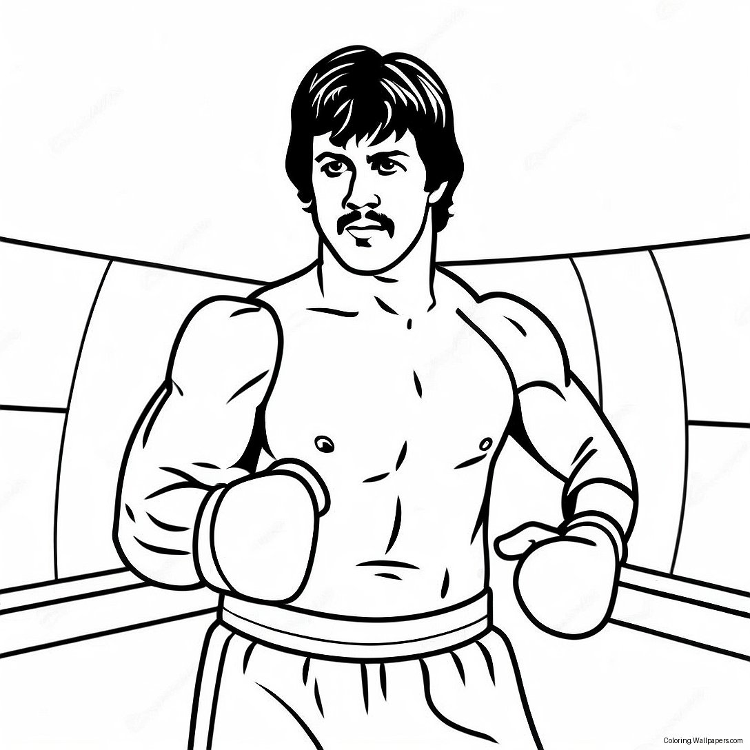 Rocky Balboa In Training Coloring Page 36954