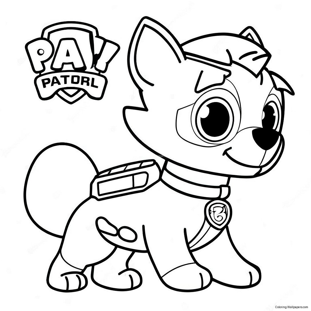 Pagina De Colorat Cu Rocky Din Paw Patrol 16333