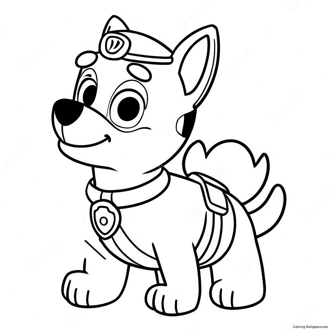 Rocky Paw Patrol Värittämissivu 16336