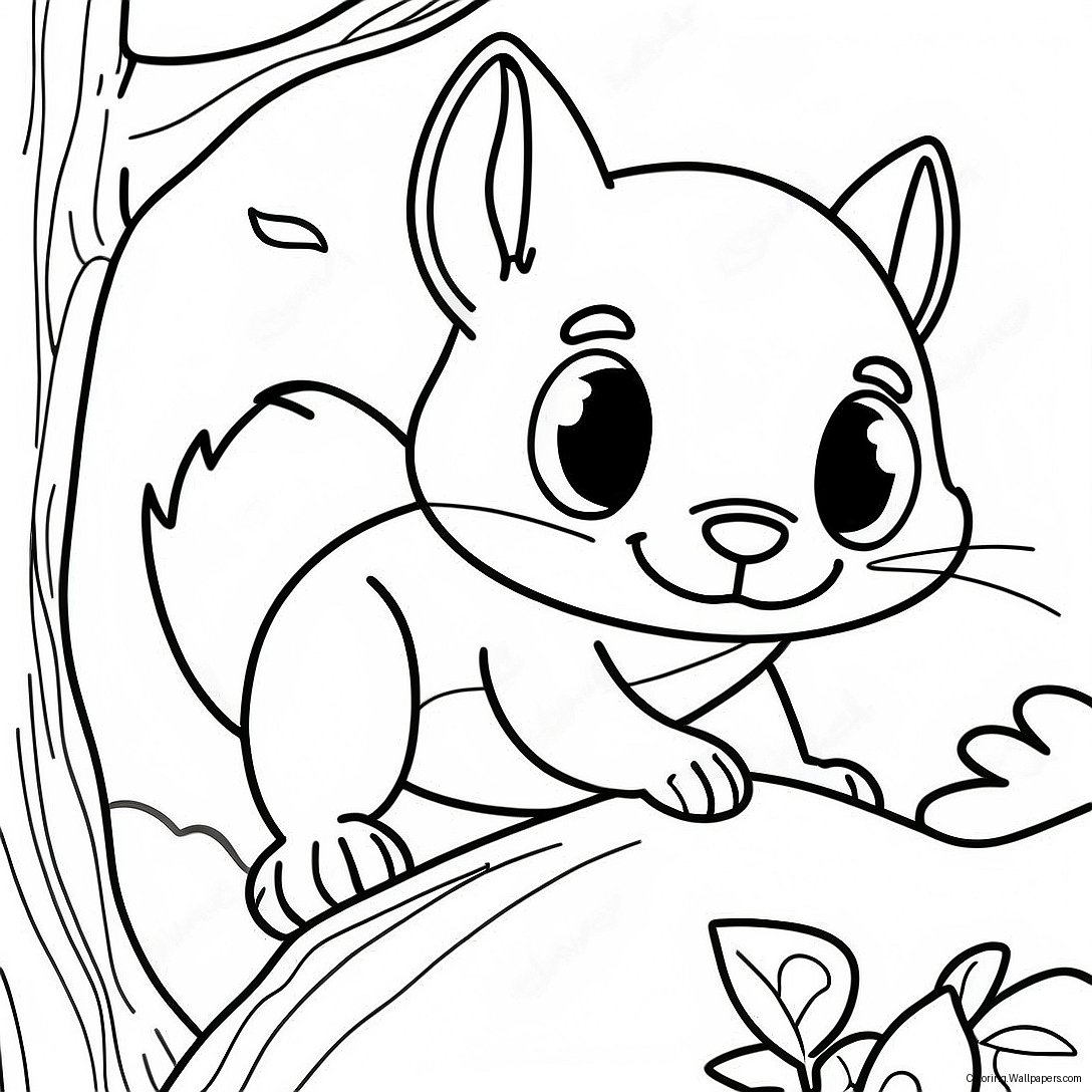 Rocky The Flying Squirrel Coloring Page 57275