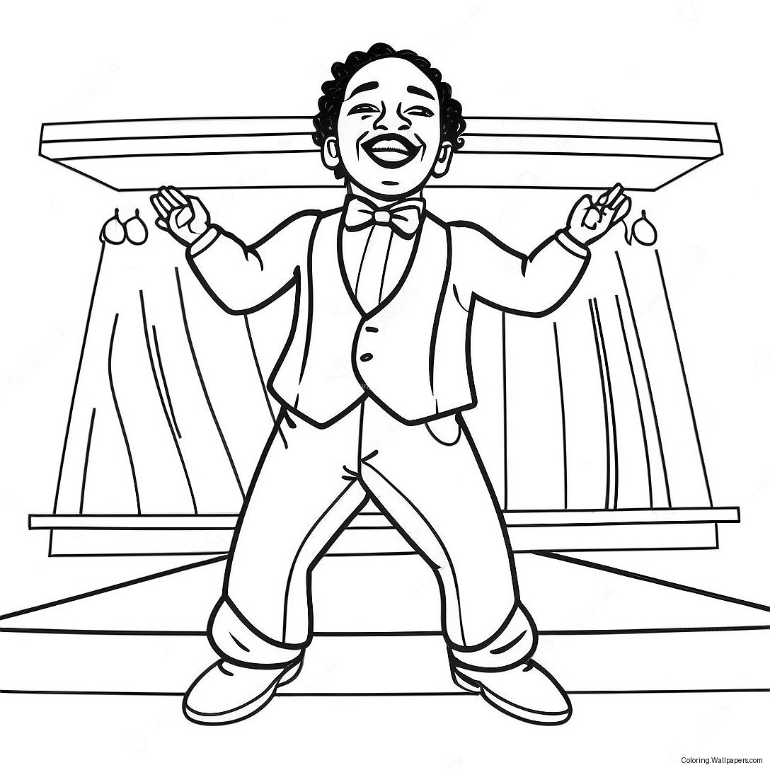 Rod Wave Performing On Stage Coloring Page 11852