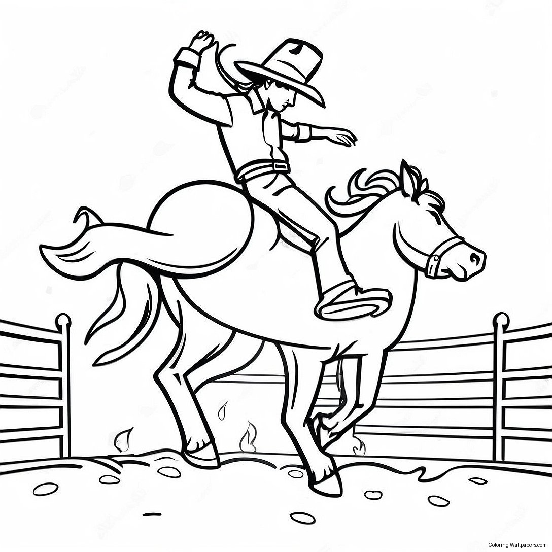 Rodeo Coloring Page 8953