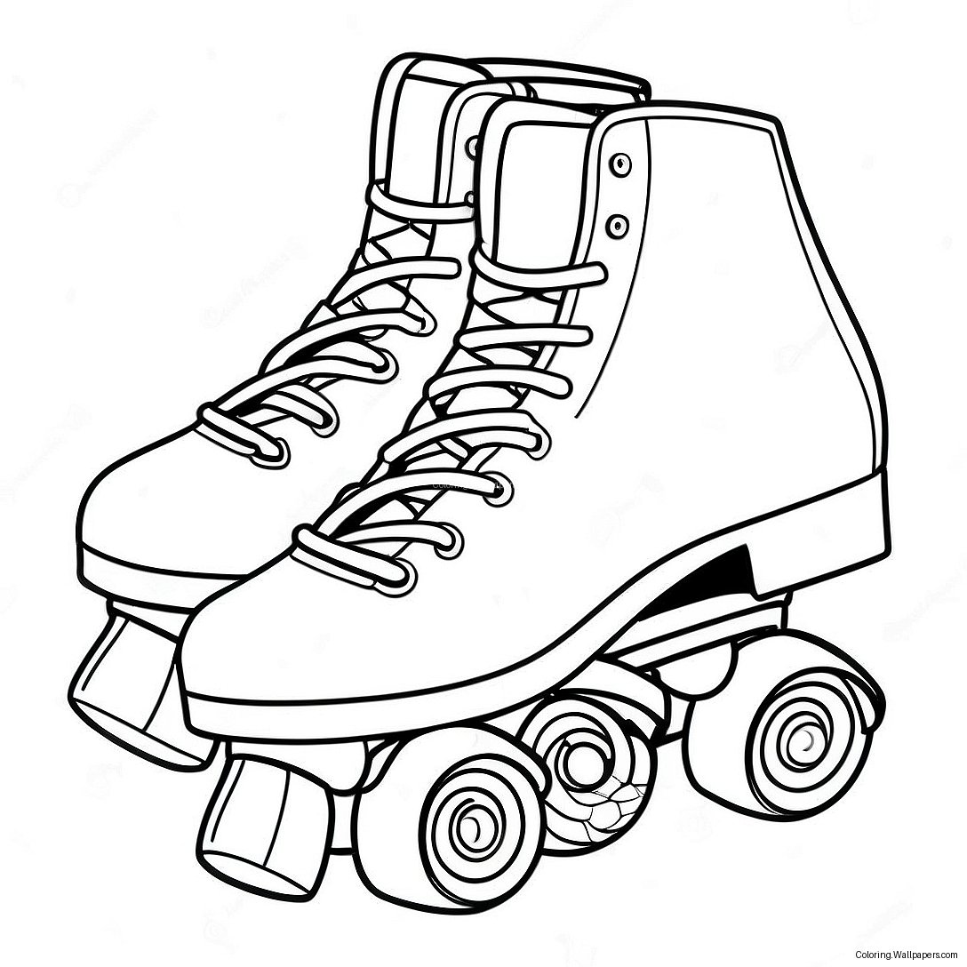 Roller Skate Coloring Page 16785