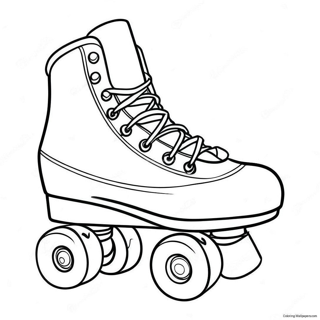 Roller Skate Coloring Page 16786