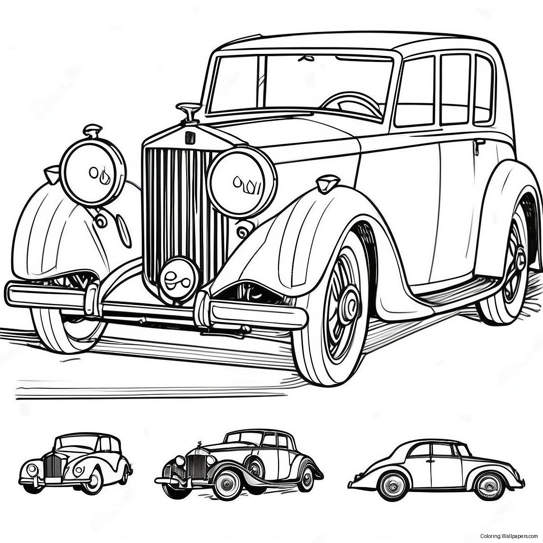 Rolls Royce Coloring Page 36012