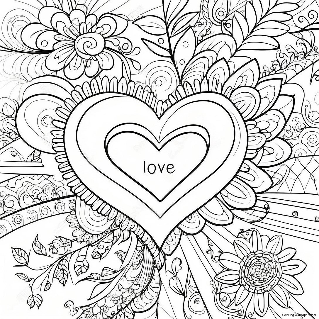 Romantic Soulmate Love Quotes Coloring Page 3415